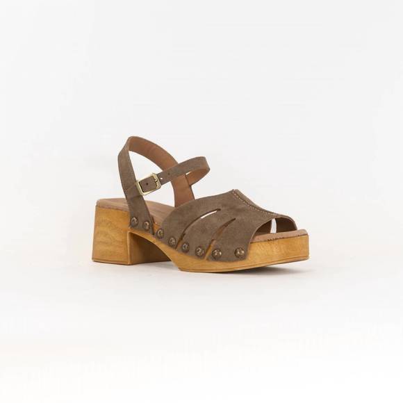 NEW ERIC MICHAEL women's simone sandal in taupe - Picture 1 of 5
